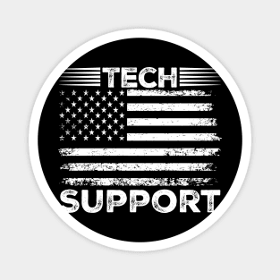 tech support 47th us american flag Magnet